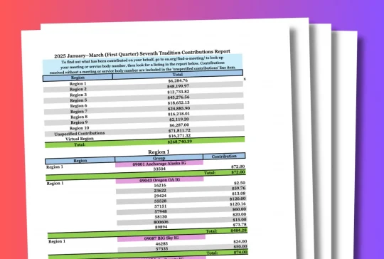 New! Quarterly Contributions Report and a Message from Our Treasurer