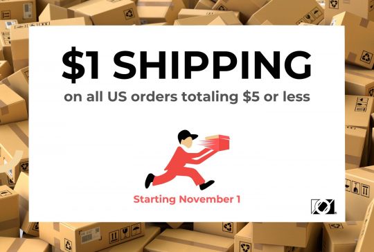 Get $1 Shipping on US Bookstore Orders Totaling $5 or Less Starting November 1