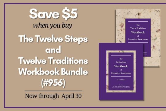 Save US$5 When You Buy Our 12 and 12 Workbook Bundle—Now through April 30