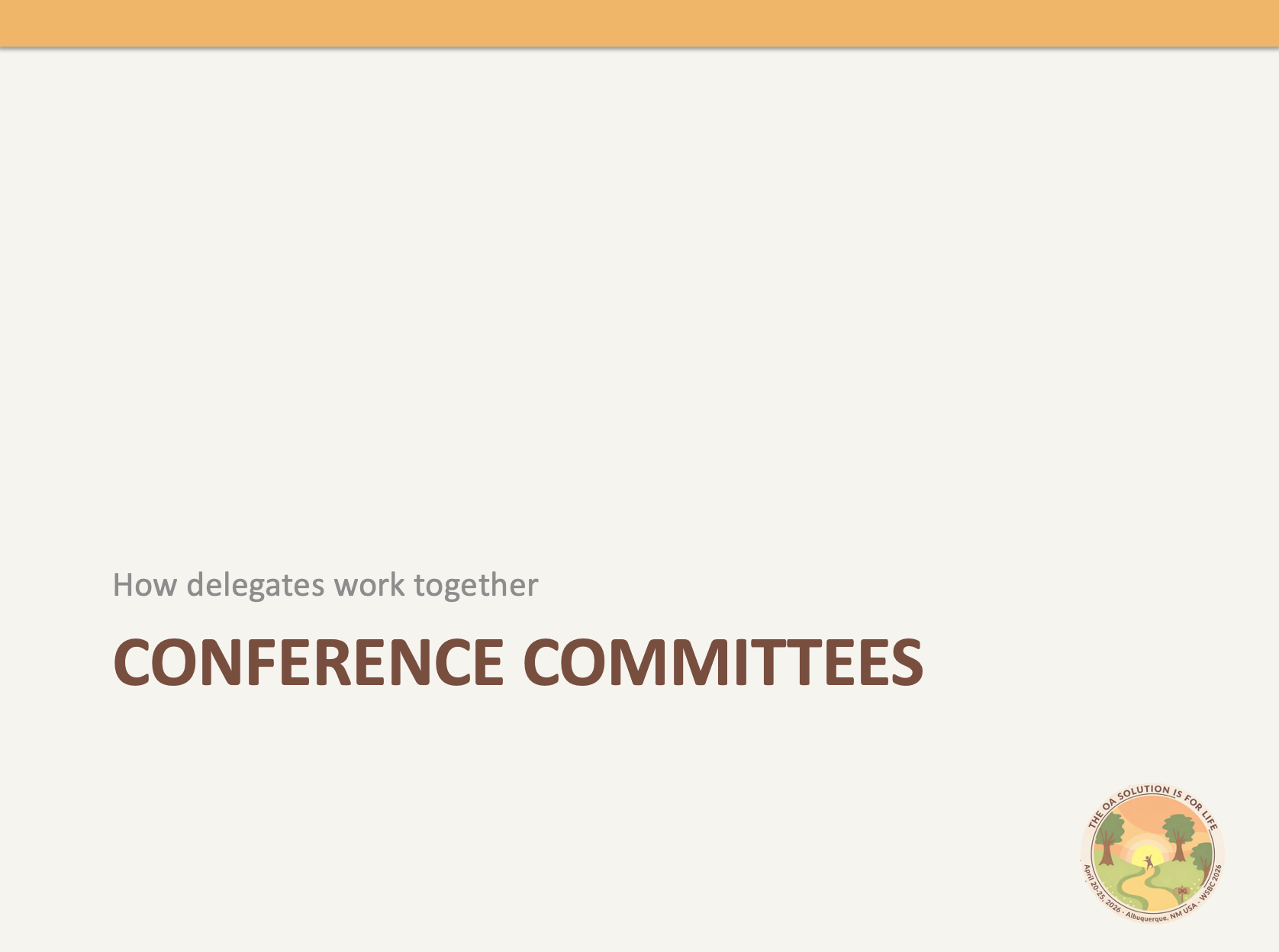 03 Committees — All About Conference – Overeaters Anonymous